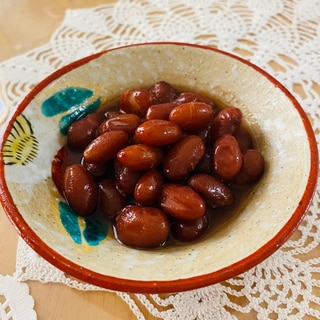 圧力鍋で金時豆の甘煮